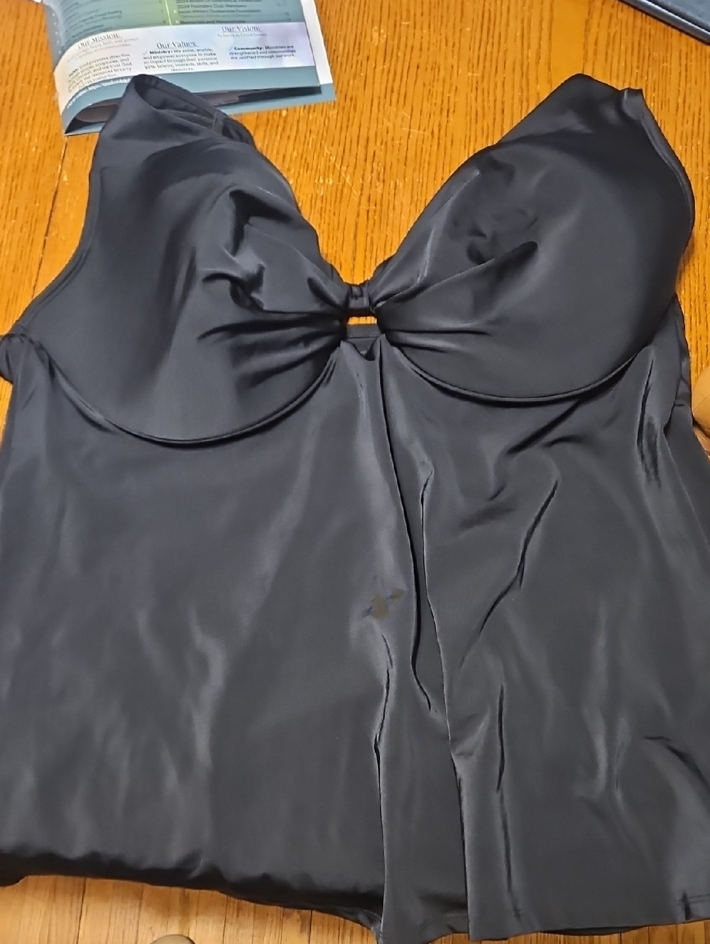 Cacique Black Swim Top